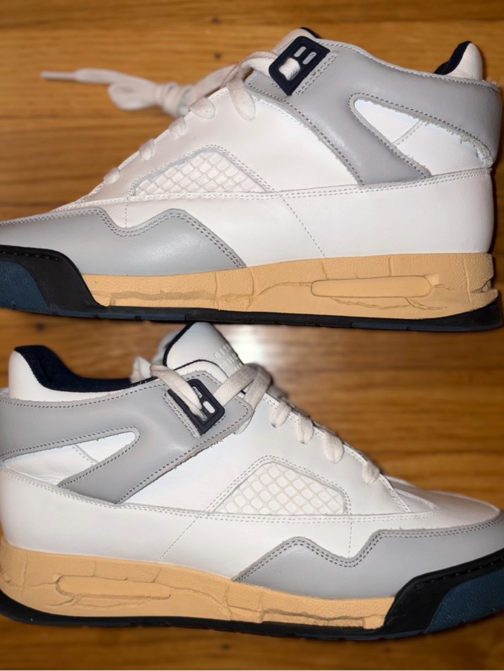 Maison Martin Margiela DDSTCK White Grey Blue DS Size 9.5 eu42